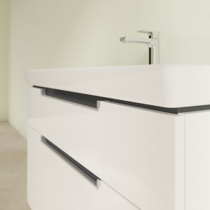 Villeroy&Boch Subway 2.0, Тумба подвесная под раковину, 1 x коробка с аксессуарами 2, 2 выдвижных отделения, 98.7x59x44.9см.,