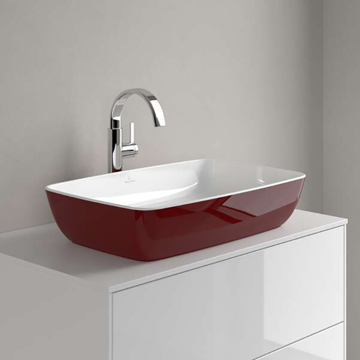 Villeroy&Boch Artis Раковина 58x38.5x13см., накладная, цвет: Bordeaux
