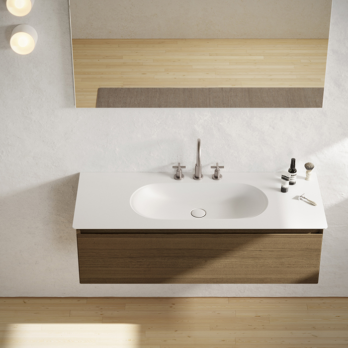 Catalano Sfera Раковина консоль 125x50см, с 1 отв., цвет: белый матовый