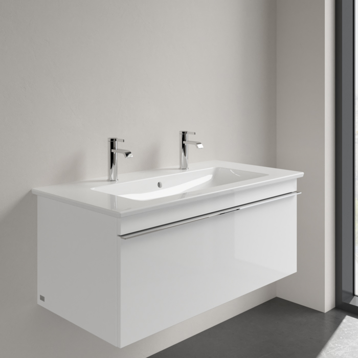 Villeroy&Boch Venticello Раковина 100х50 см, 2 отв., с переливом, цвет: белый