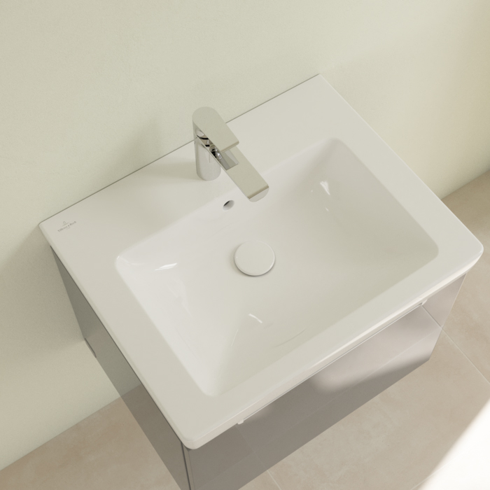 Villeroy&Boch Subway 2.0 Раковина 60х47 см, 1 отв., с переливом, цвет: белый