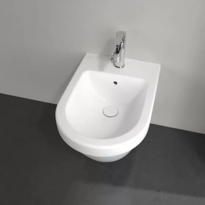 Villeroy&Boch Architectura Биде подвесное 370*530*265, 1 отверстие под смеситель, цвет альпийский белый