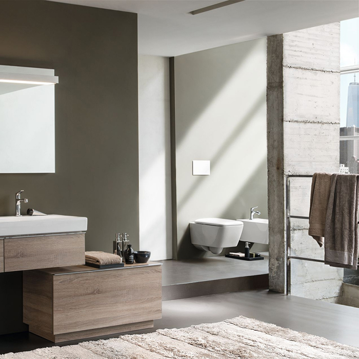 Geberit iCon Square Унитаз 35х54см., подвесной, безободковый, цвет: белый