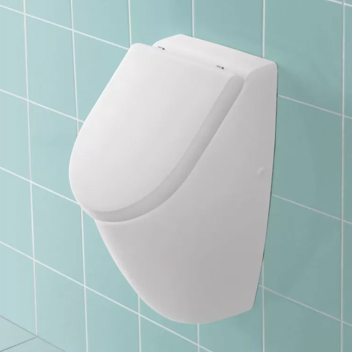 Villeroy&Boch Subway Крышка для писсуара, с микролифтом, нерж. сталь, цвет: альпийский белый