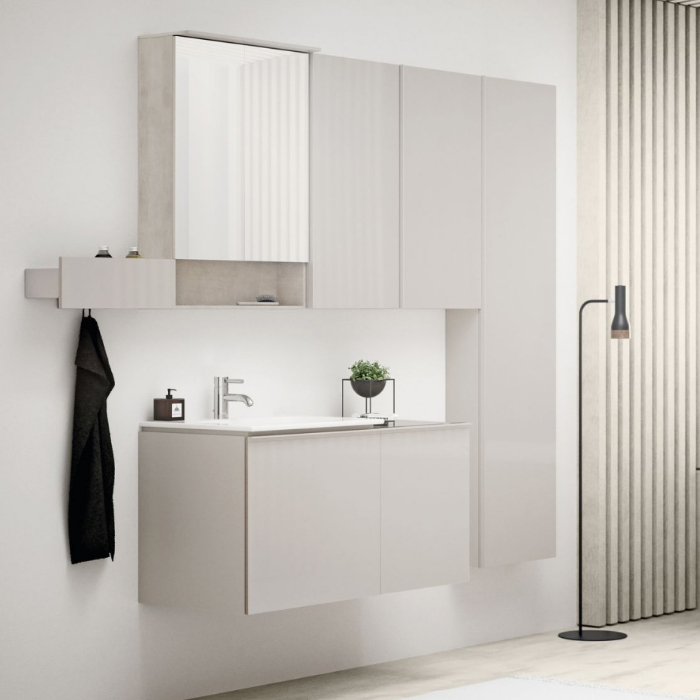 Geberit Acanto Шкаф боковой 52х45см., подвесной, цвет: песчаный матовый