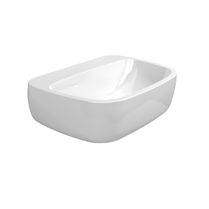 Flaminia Mono Раковина 54x40x18.5 см, 1 отв., подвесная, цвет: белый