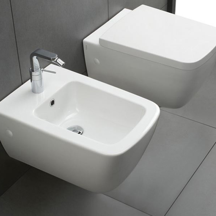 Hatria Fusion Q Унитаз подвесной, 35.5x53см, цвет: белый