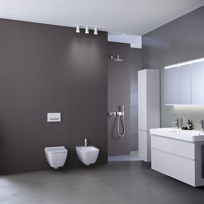 Geberit Smyle Square Биде подвесное 35х54см., 1 отв., цвет: белый
