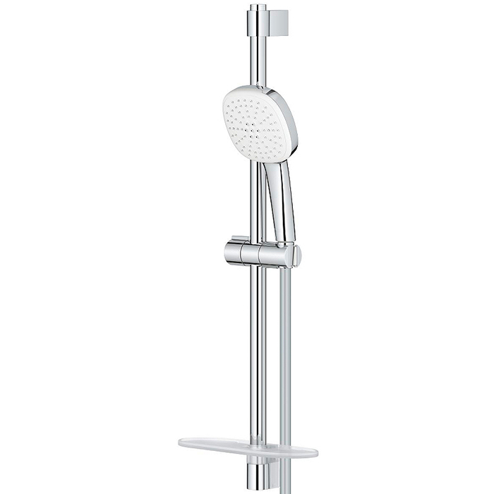 Grohe Tempesta Cube 110 Душевой гарнитур: душевая штанга 60см, шланг 175см и полочка, цвет: хром