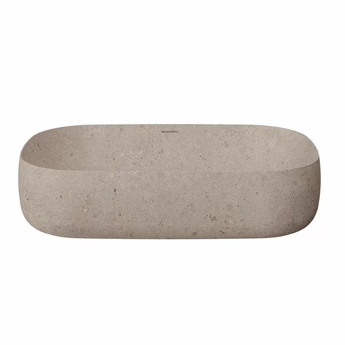 Kerama Marazzi Magica Раковина накладная 64.5х42см., без отв., цвет: бежевый камень