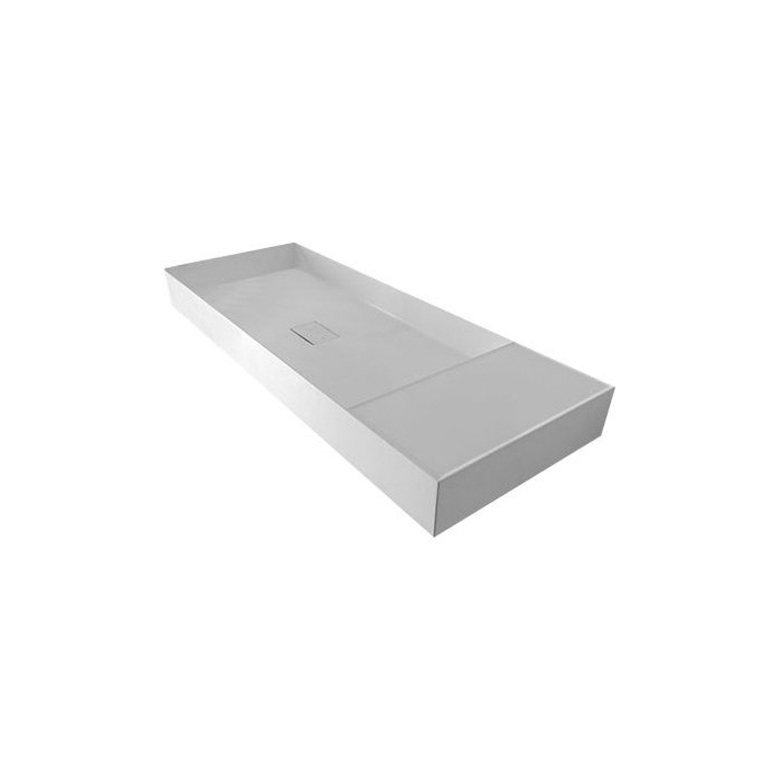 Falper Quattro.Zero Раковина 80x45x12 см, без отв., накладная, цвет: белый матовый