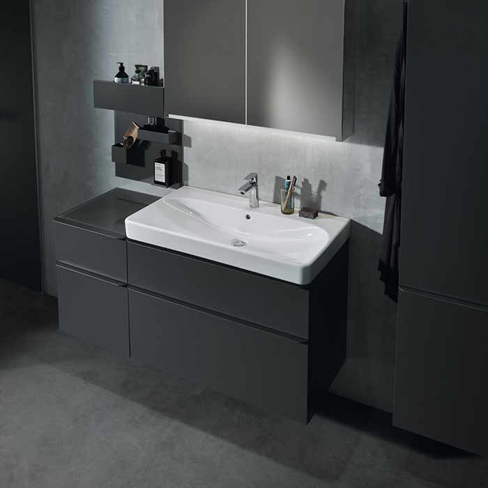 Geberit Smyle Square Раковина 90x48см., подвесная, 1 отв., цвет: белый