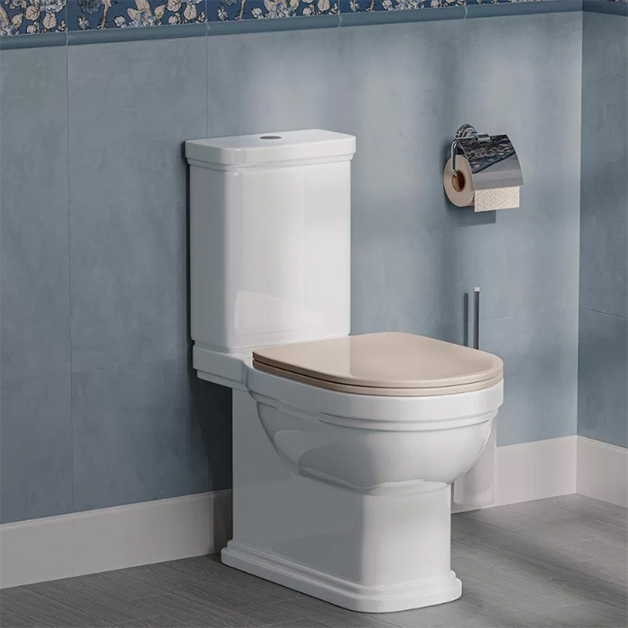 Kerama Marazzi Pompei Сиденье для напольного унитаза, цвет: камео бежевый глянцевое
