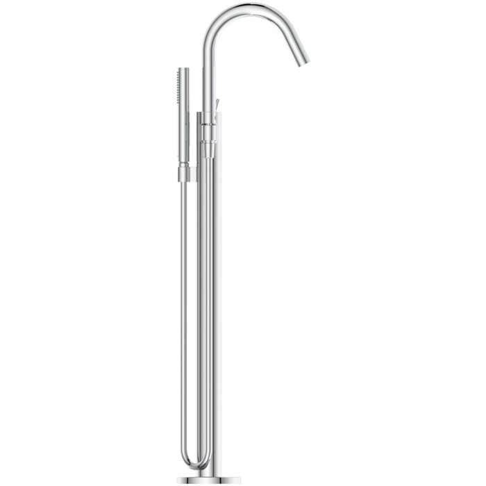 Ideal Standard Joy Смеситель для ванны, напольный, с ручным душем Stick, шланг для душа Idealflex 125см., для монтажа с A6133NU, цвет: хром