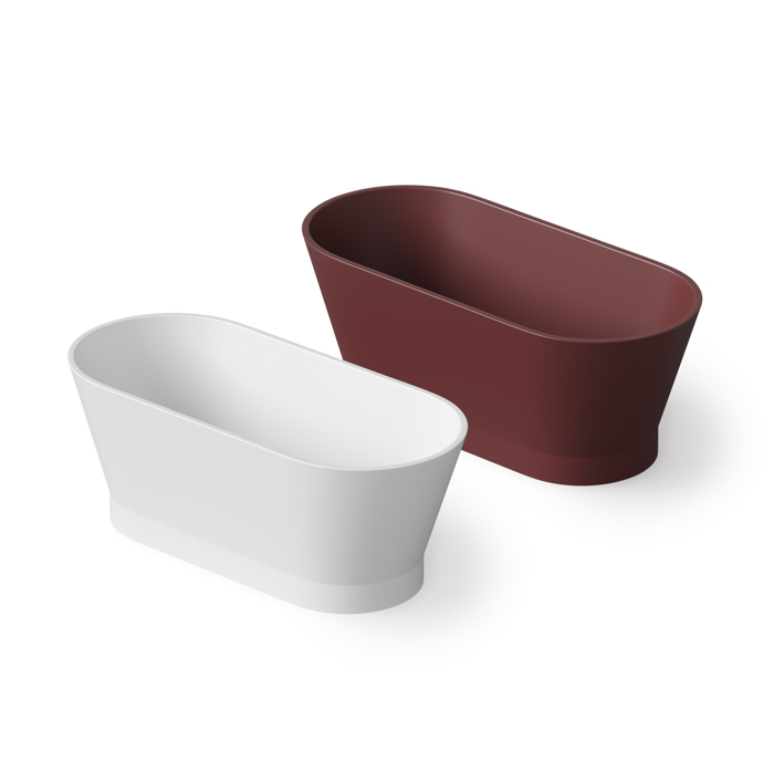 Dea Design Shadow Ванна 150x68x54см., отдельностоящая, Solid Surface, цвет: White №18