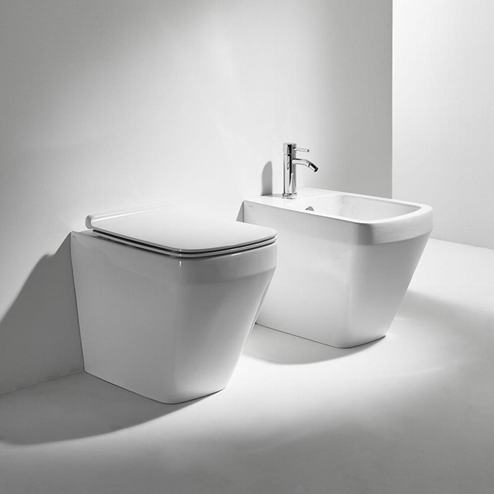 Simas Baden Baden Унитаз приставной безободковый 56х36см, слив универсальный, цвет: белый