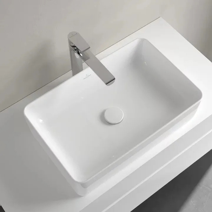Villeroy&Boch Collaro Раковина накладная 56х36х14.5см., без отв., цвет: альпийский белый