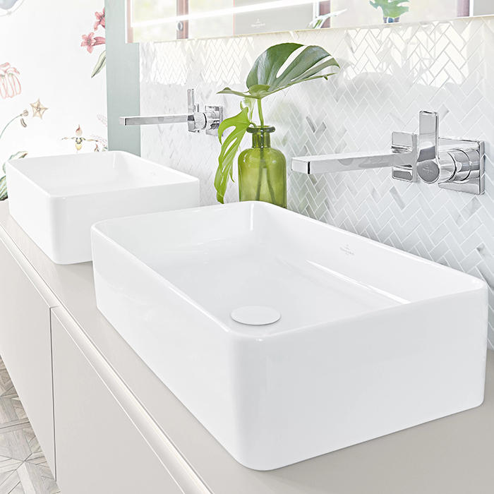 Villeroy&Boch Collaro Раковина накладная 56х36х14.5см., без отв., цвет: альпийский белый