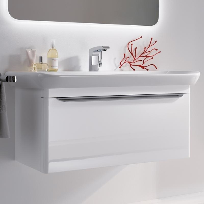 Geberit myDay Тумба с раковиной 88х41х40.5см., подвесная, с 1 выдв. ящиком, цвет: белый