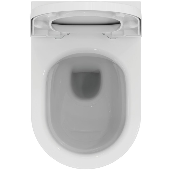Ideal Standard Blend Curve Унитаз подвесной 54х36см., безободковый с технологией смыва RimLS+®, цвет: Euro White Ideal Plus