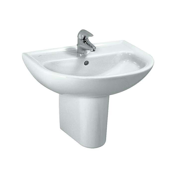 Laufen Pro Раковина 60x48x16,5 см, подвесная, с 1 отв., по центу, c переливом, цвет: белый