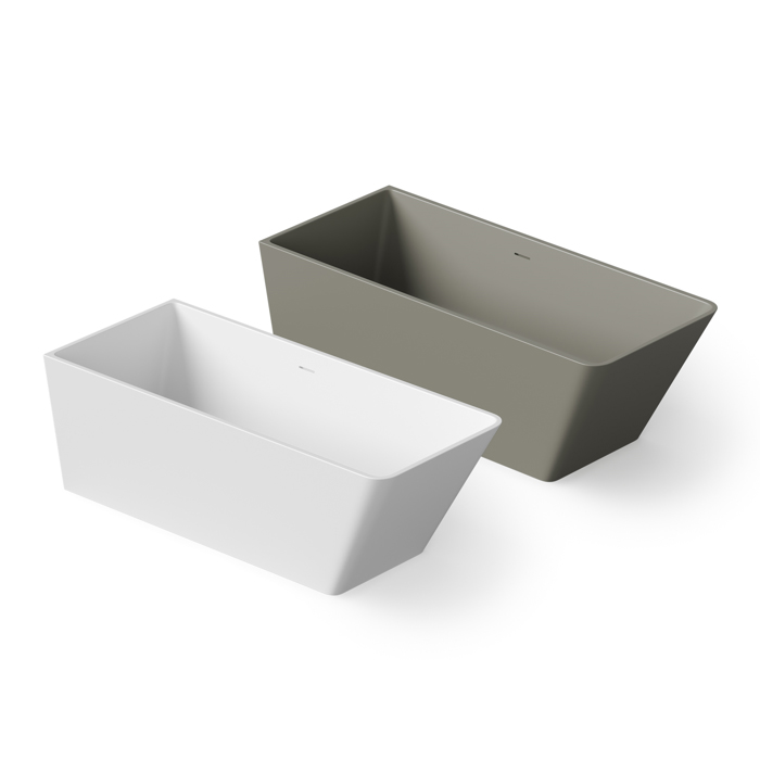 Dea Design Soul Ванна 170x73x60см., отдельностоящая, Solid Surface, цвет: White №18