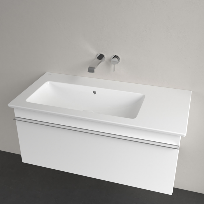 Villeroy&Boch Venticello Раковина 100x50см., подвесная/накладная, без отв., с переливом, цвет: альпийский белый