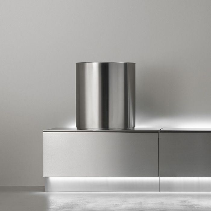 CEA Design Раковина 42.5х47см, накладная, без отверстий, цвет: нержавеющая сталь
