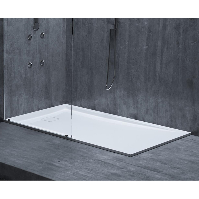 Salini Capri Поддон 150х80х8cм, с сифоном, S-Sense, цвет: белый глянцевый