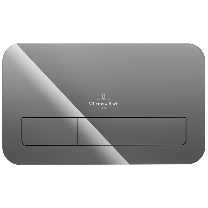 Villeroy & Boch ViConnect, Кнопка смыва, размер 269 x 161 x 13 mm, цвет: серый