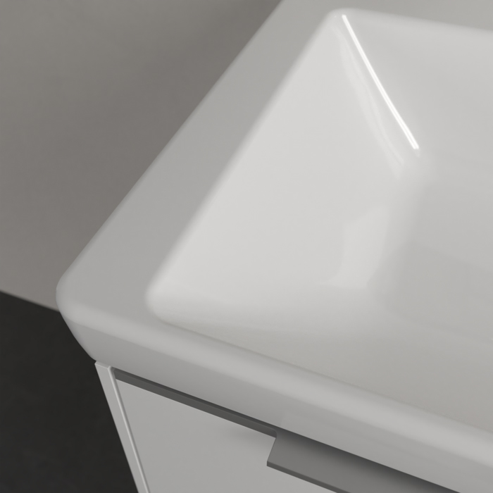 Villeroy&Boch Subway 3.0 Раковина 65х47х16.5см., без отв., подвесная, без перелива, цвет: альпийский белый