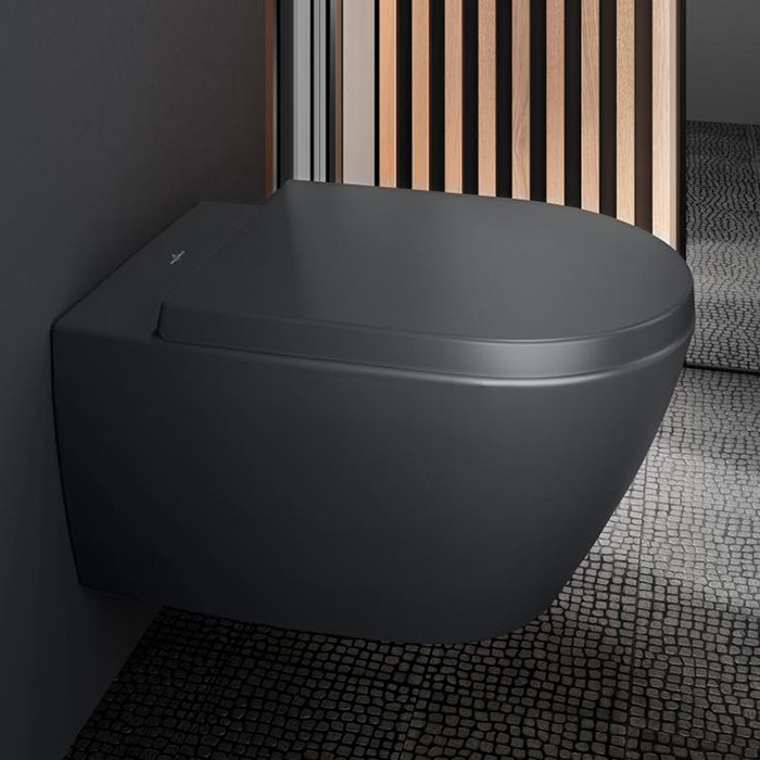 Villeroy&Boch Subway 2.0 Унитаз 37х56х36.5см., подвесной, DirectFlush, CeramicPlus, цвет: Graphite