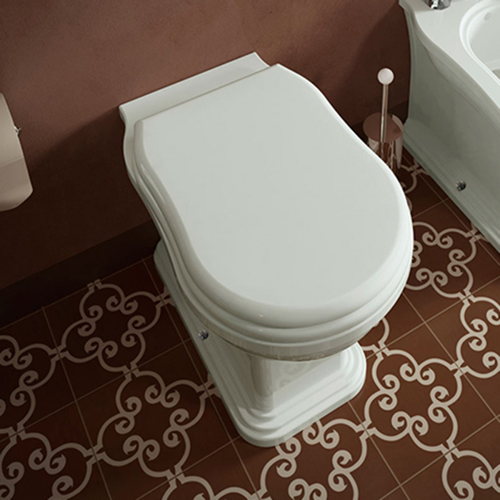 Flaminia Efi Унитаз напольный 55x35xh38.5см, выпуск в пол, цвет: белый глянцевый
