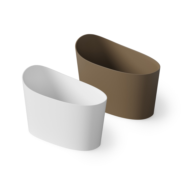 Dea Design Single Ванна 130x70x85см., отдельностоящая, Solid Surface, цвет: White №18