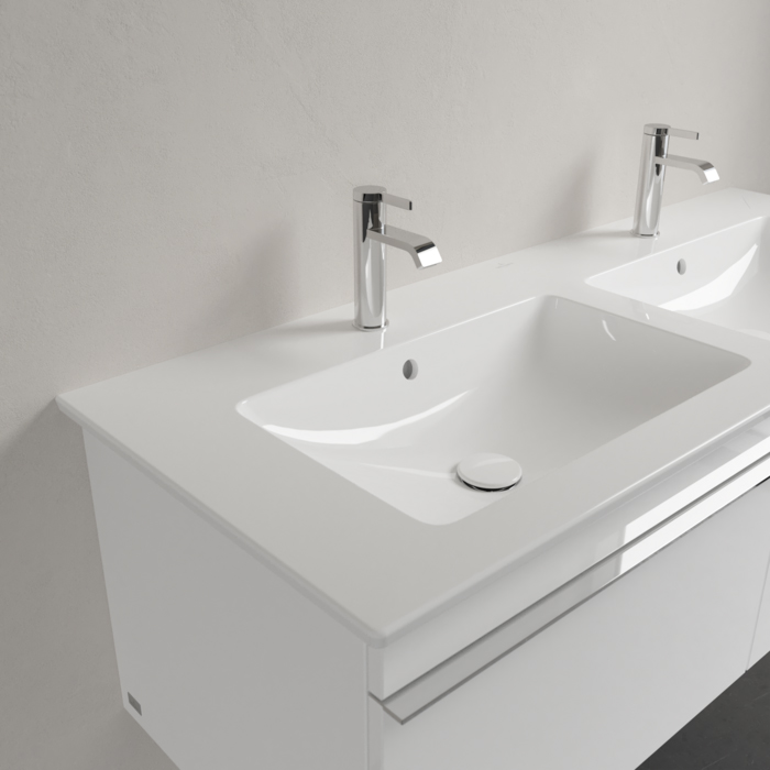 Villeroy&Boch Venticello Раковина 130х50 см, 2 отв., с переливом, цвет: белый