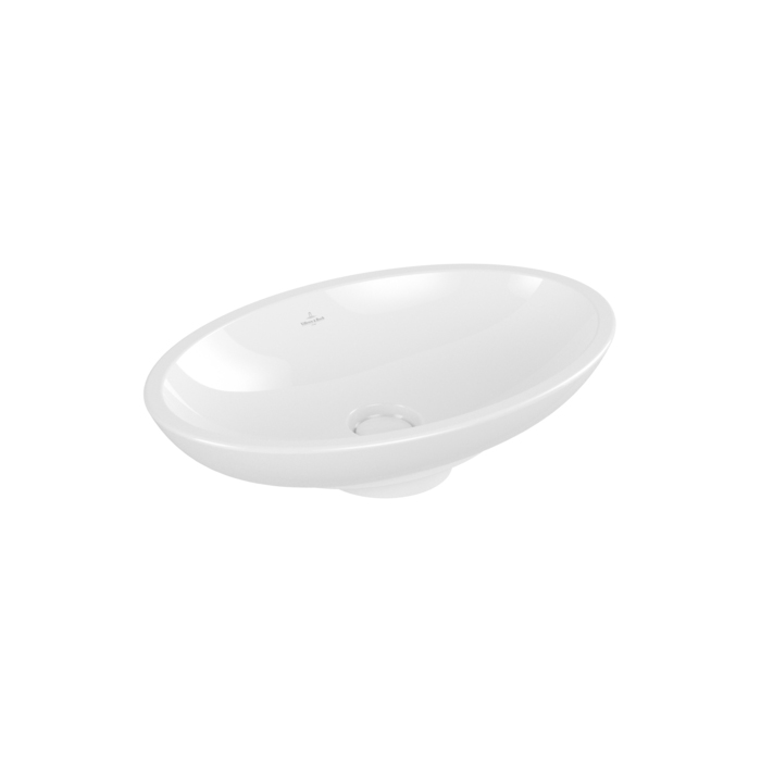 Villeroy&Boch Loop Friends Раковина 63х43 см, без отв., с переливом, с антигрязевым покрытием CeramicPlus, цвет: белый
