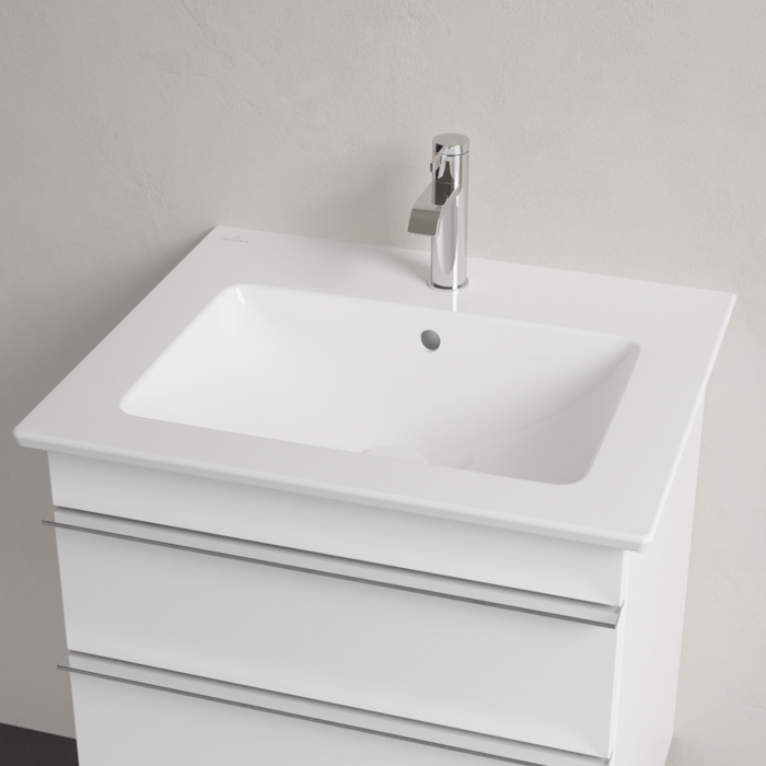 Villeroy&Boch Venticello Раковина 60х50 см, 1 отв., с переливом, с антигрязевым покрытием CeramicPlus, цвет: белый