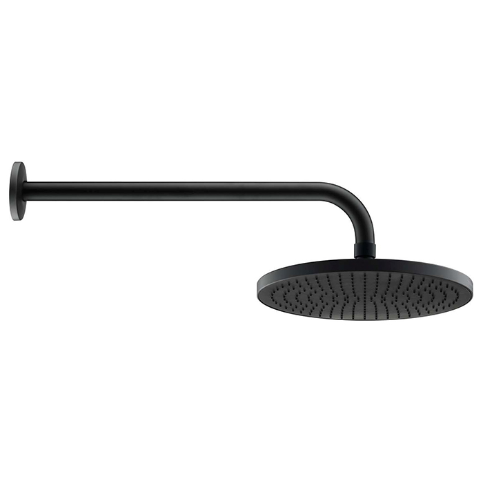 Duravit Shower Верхний душ Ø23 см, 1 режим, настенный/потолочный, цвет: черный матовый