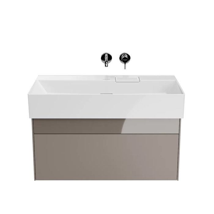 Kerama Marazzi Logica Тумба 86.8x46x40.3см., подвесная, 2 ящика, цвет: песчаный