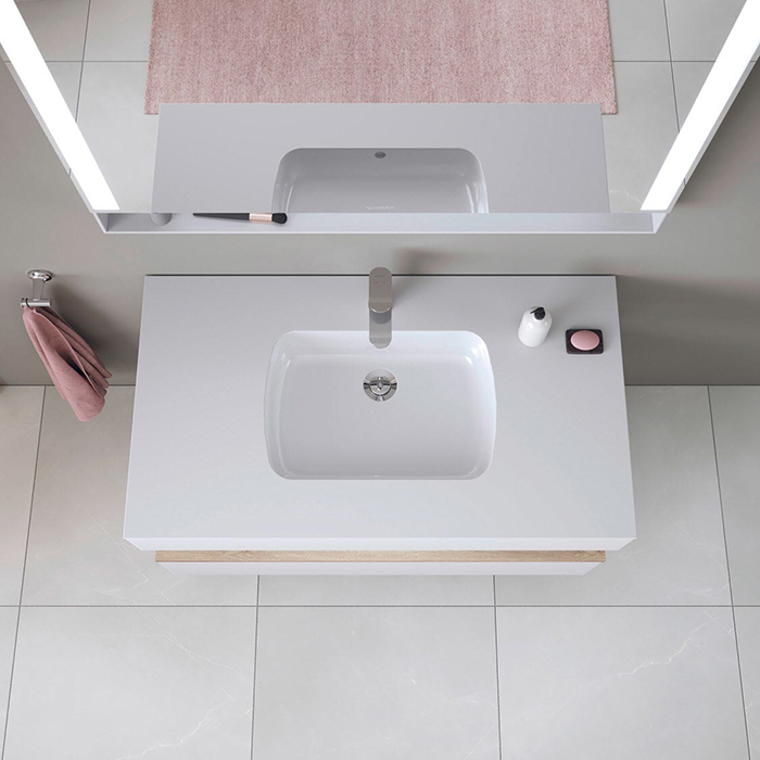Duravit Qatego Раковина 48x37x15 см, встраиваемая снизу, без отв., цвет: белый