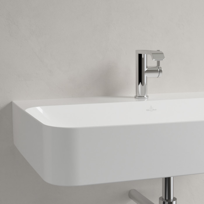Villeroy&Boch Finion Раковина 80х47 см, 1 отв., с переливом, с антигрязевым покрытием CeramicPlus, цвет: белый