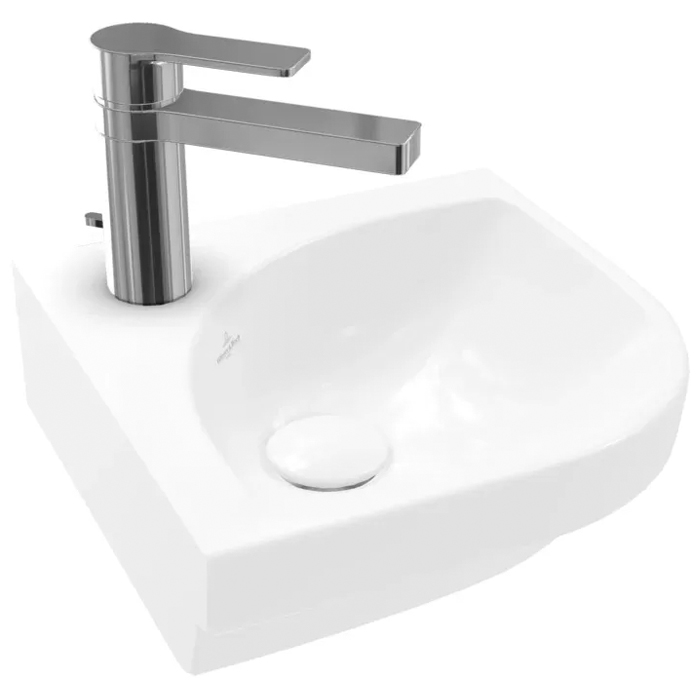 Villeroy&Boch Subway 3.0 Раковина 32x32x14.5см., подвесная, 1 отв., без перелива, цвет: альпийский белый