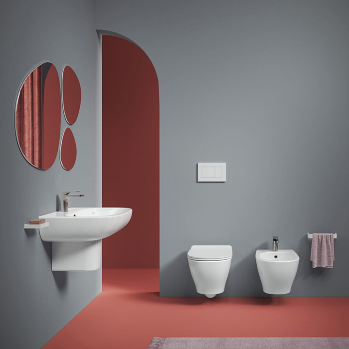 Artceram Ten 4.0 Биде подвесное 36x52см., 1 отв., с креплениями, цвет: белый