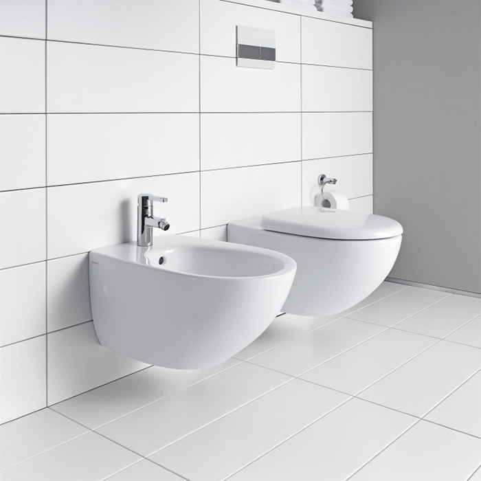 Duravit Architec Комплект: унитаз подвесной 57.5х36.5см, 257209 + сиденье с микролифтом 006969, цвет: белый