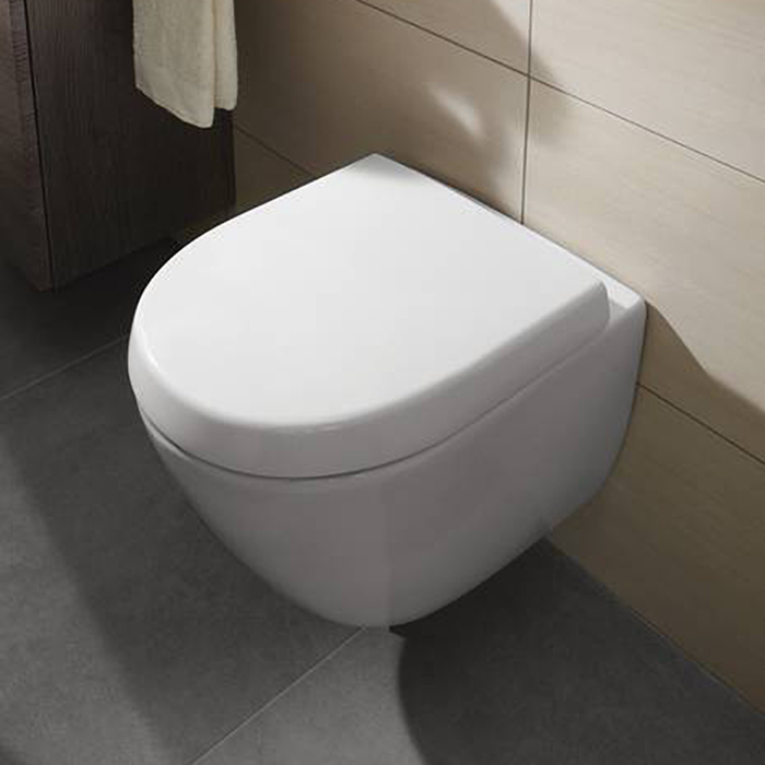 Villeroy&Boch Subway 2.0 Унитаз подвесной, 48х35.5см., Compact, с DirectFlush, с антигрязевым покрытием CeramicPlus, цвет: альпийский белый