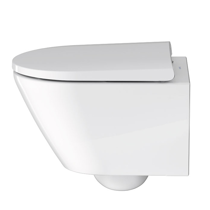 Duravit D-Code Унитаз 37x48см., подвесной, безободковый, с сиденьем микролифт, цвет: белый глянцевый