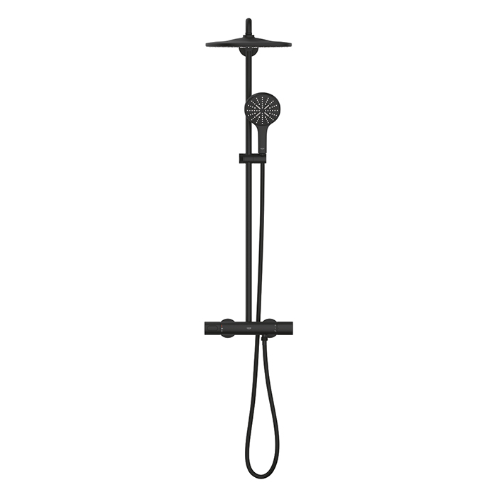 Grohe Rainshower SmartActive 310 Душевая система с термостатическим смесителем, цвет: фантомный чёрный