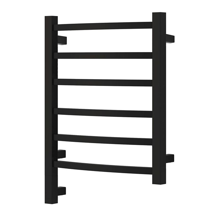 Neoinox Quadro Полотенцесушитель 60x45см, электрический, тэн, цвет: черный матовый