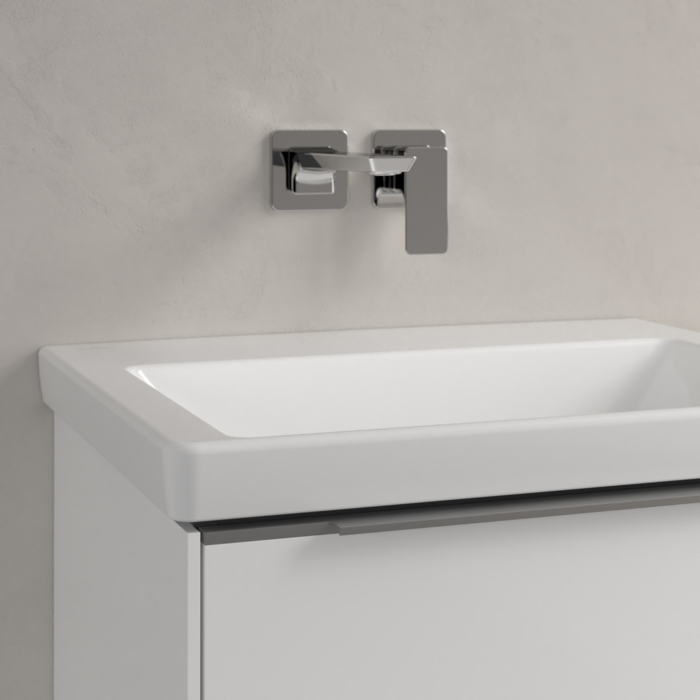 Villeroy&Boch Subway 3.0 Раковина 60х47х16.5см., без отв., подвесная, без перелива, цвет: альпийский белый