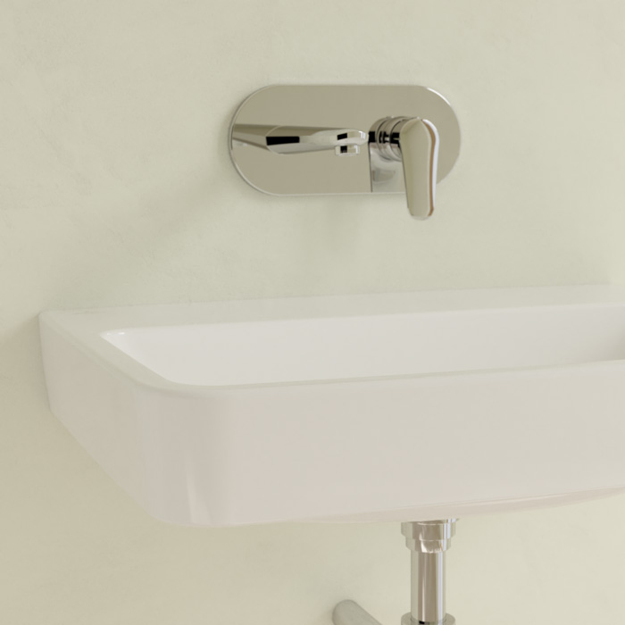 Villeroy&Boch O.novo раковина 65x46x17.5см., без отв., подвесная, без перелива, цвет: альпийский белый
